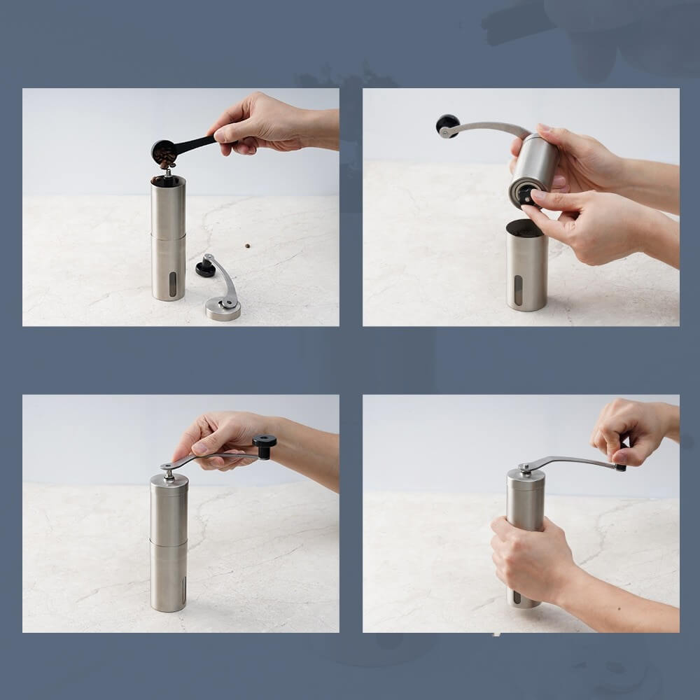 Handmatige roestvrije koffiemolen