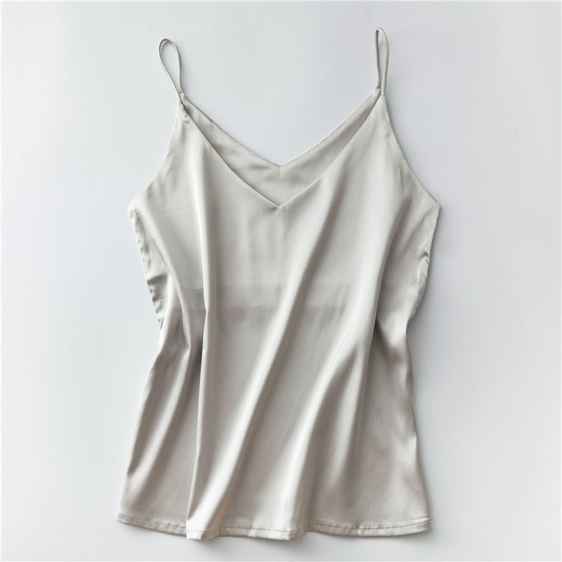 Dames Satijnen Zijden Look Tanktops