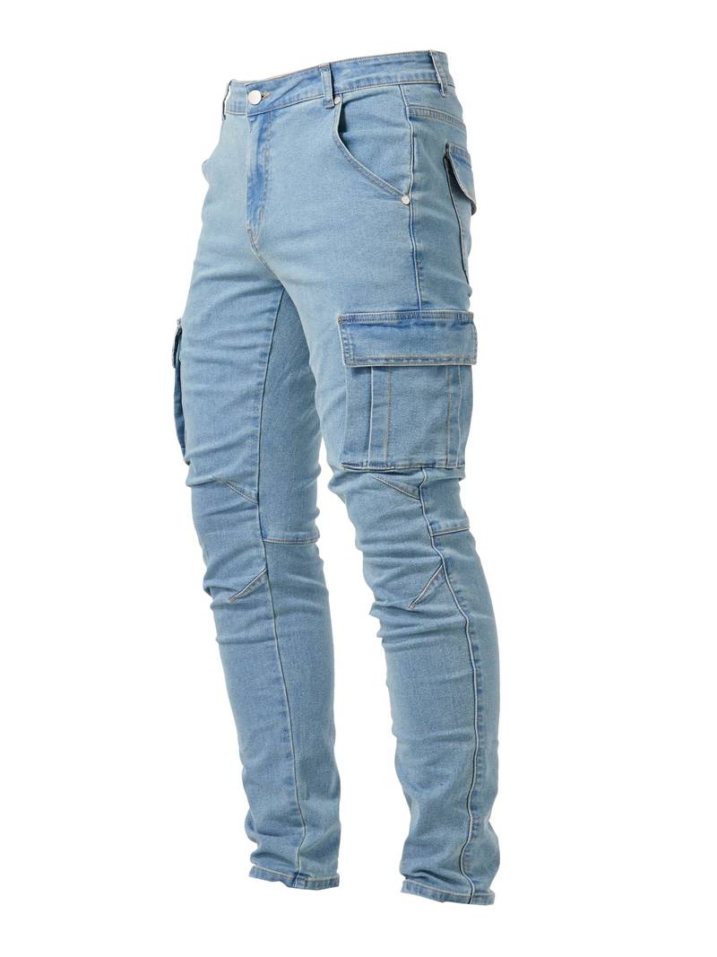 Variant image for Heren Cargo Broek Slim Fit Katoen Met Praktische Zakken-10