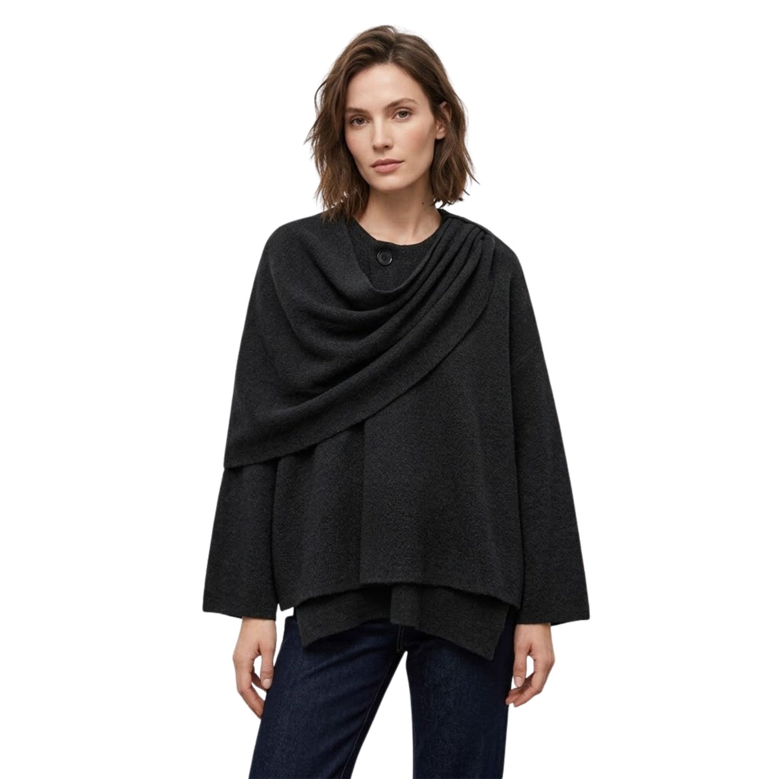 Dames Cape Gedrapeerd voor de Winter