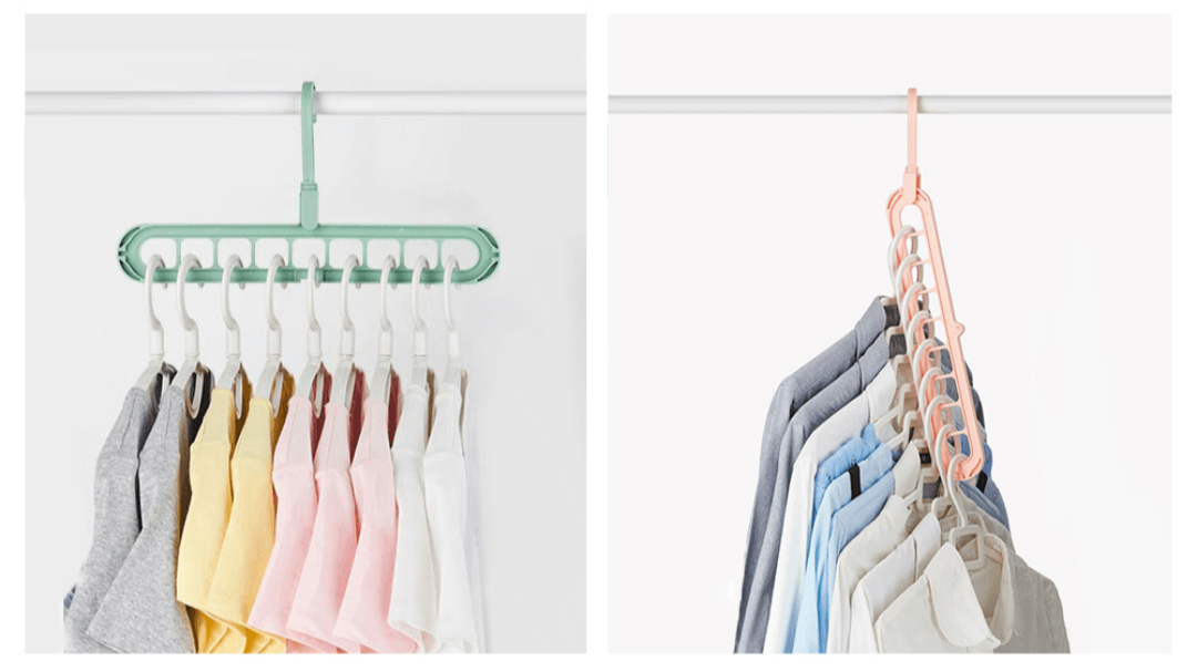 Ruimtebesparende 9-gaats hanger