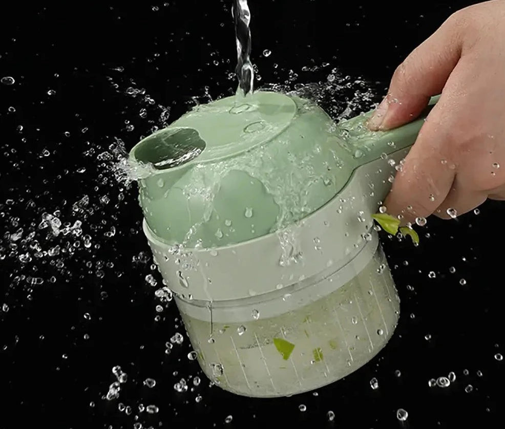 4-in-1 elektrische keukensnijder set