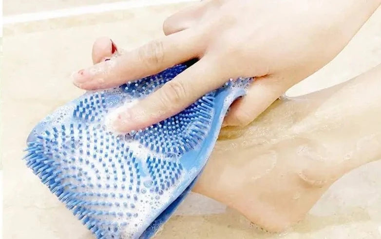 Dubbelzijdige siliconen body scrubber