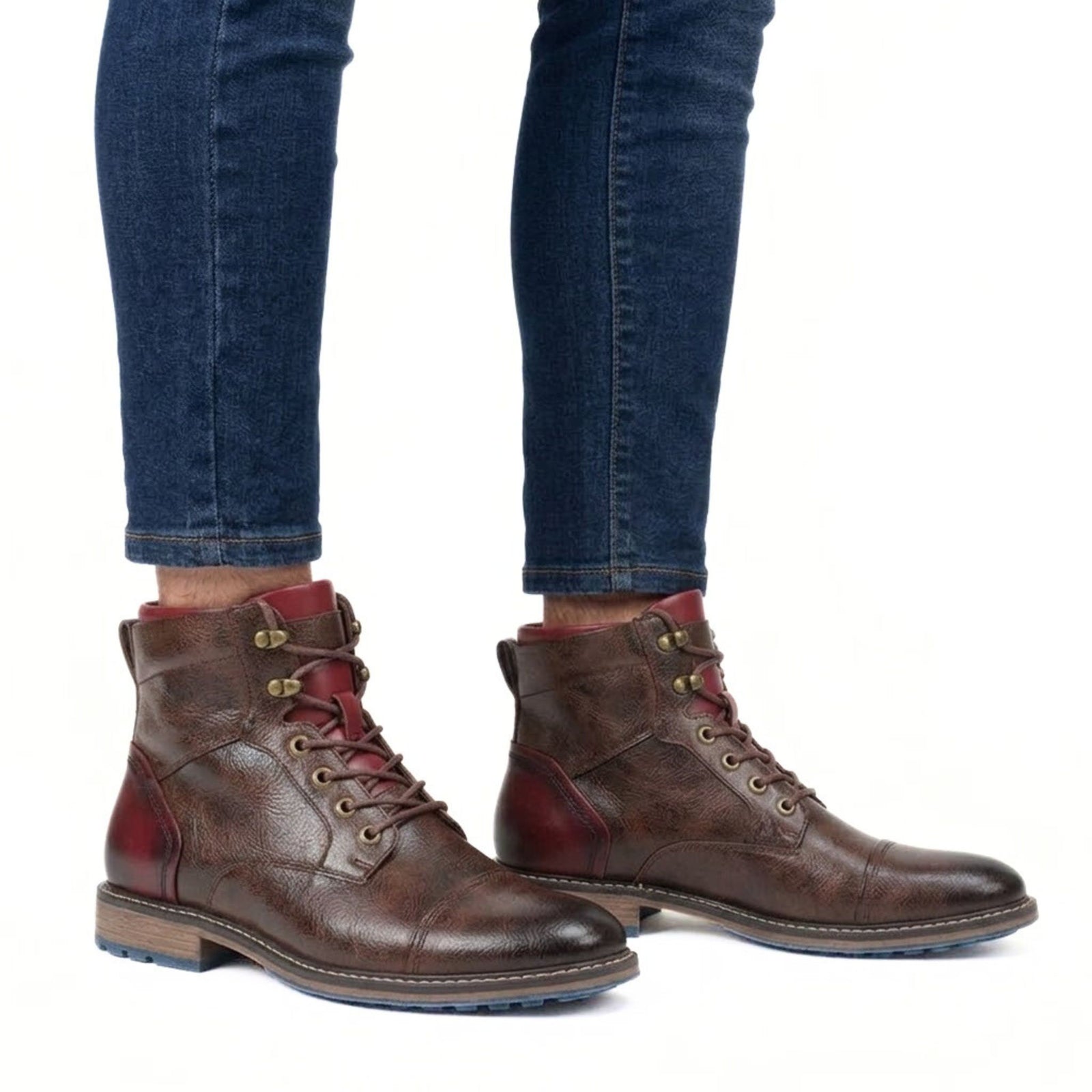 Heren Enkellaarzen Ritssluiting voor Casual en Formele Stijl