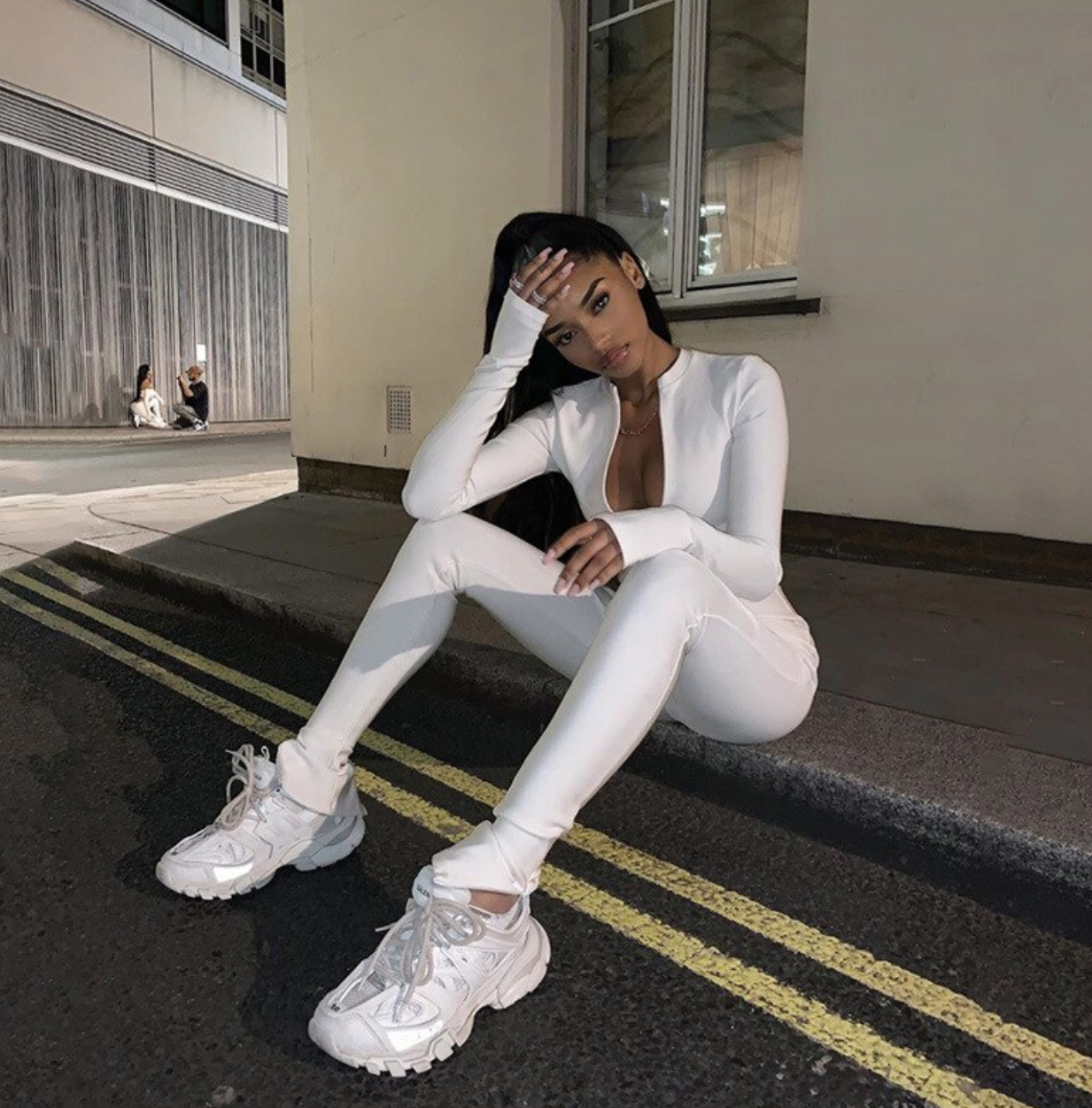 Dames Jumpsuit Bodycon Feestelijk Korte Mouwen Polyester-4