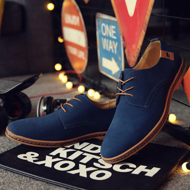 Heren Schoenen Suède Elegante Stijl Voor Formele En Casual Gelegenheden