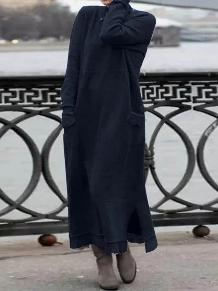 Variant image for Dames Lange Jurk Comfortabele Maxi Stijl Hoogwaardige Stof-36