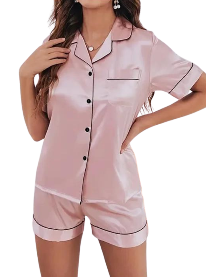 Minimalistische nachtkledingset voor dames