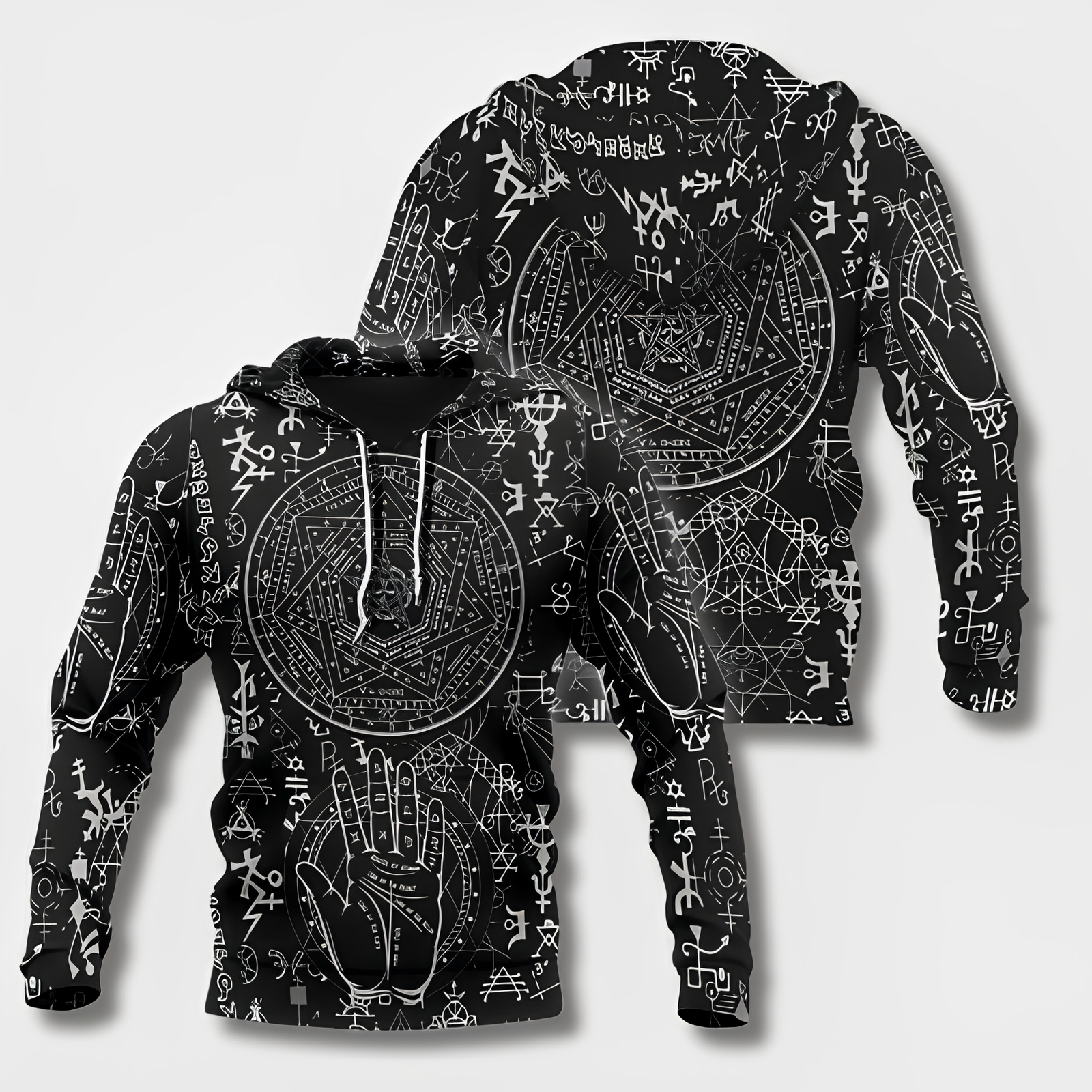 Variant image for Heren Hoodie Viking Stijl met Capuchon van 100% Katoen-41