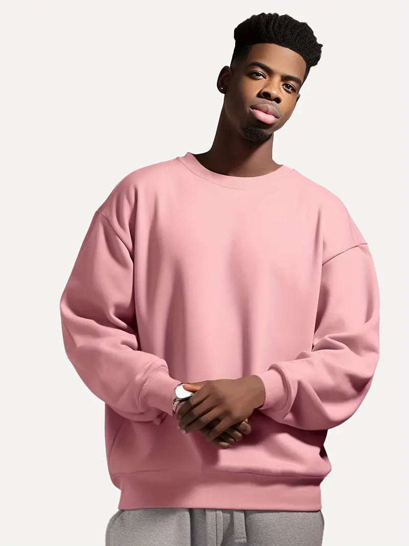 Heren Trui Cirkelvormig Design Katoenmix voor Casual en Semi-Formele Gelegenheden-3