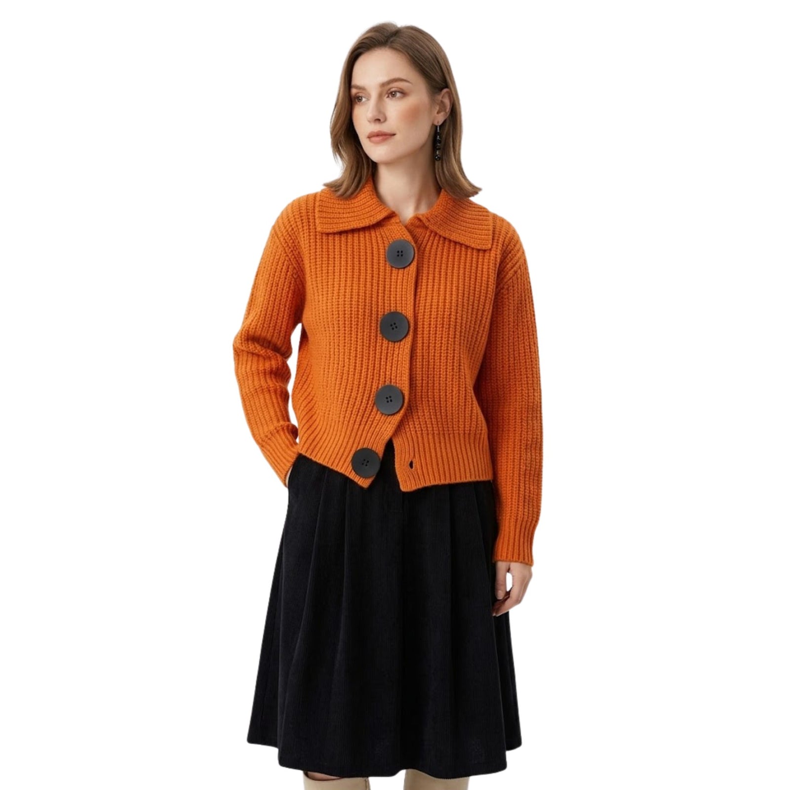 Dames Gebreid Vest Oversized