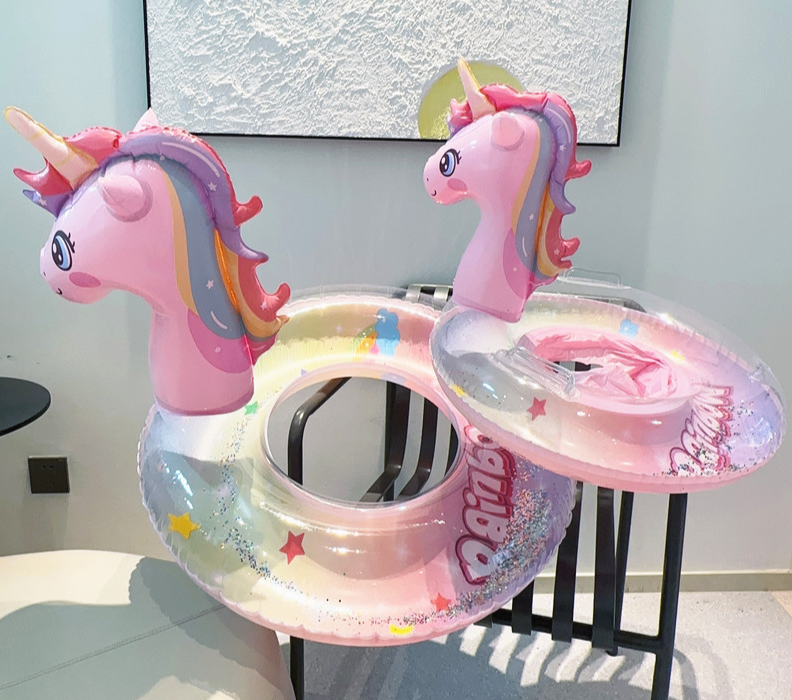 Opblaasbare Glitter Eenhoorn Zwemring