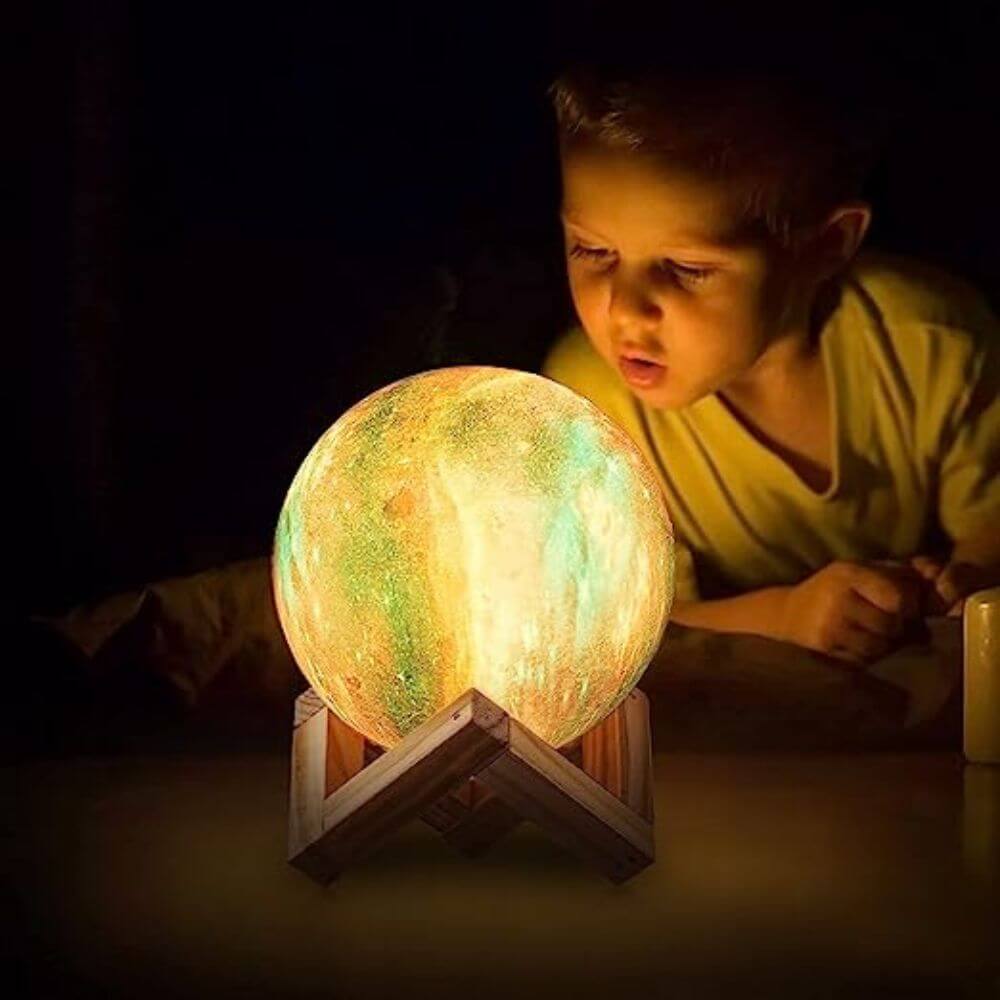 Meerkleurige 3D Maanlamp