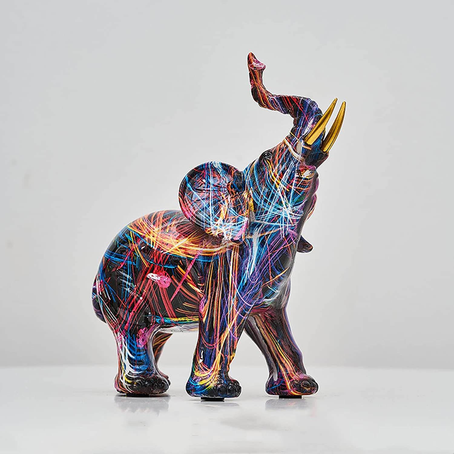 Abstract Beeldje Olifant Handgemaakt Decoratie 5