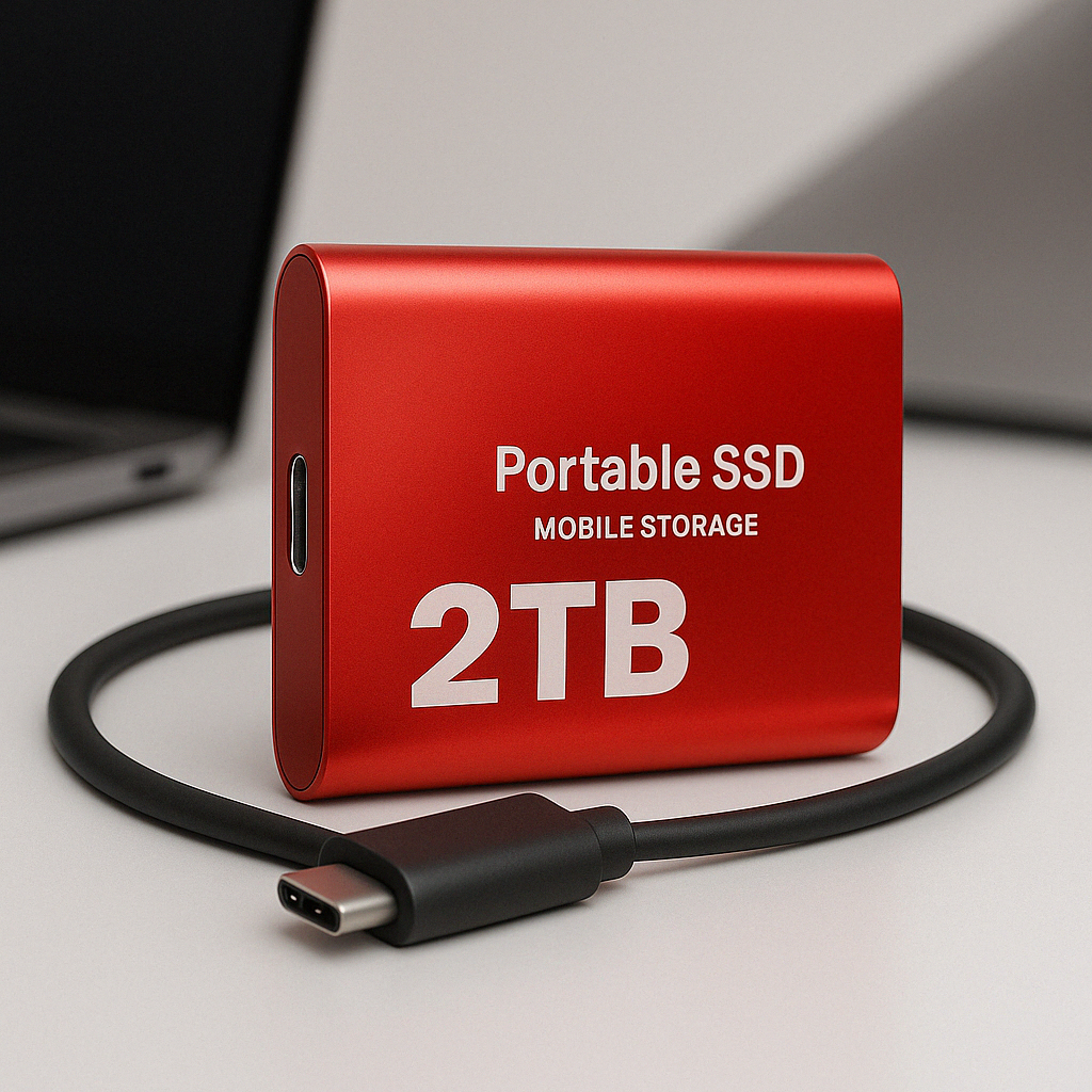Compacte SSD-harde schijf met hoge snelheid, USB-C-aansluiting, 1050 MB/s 2
