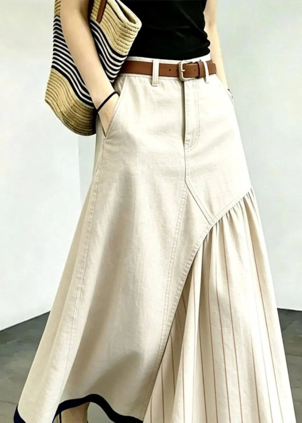 Dames A-lijn Rok Patchwork Stijl 1