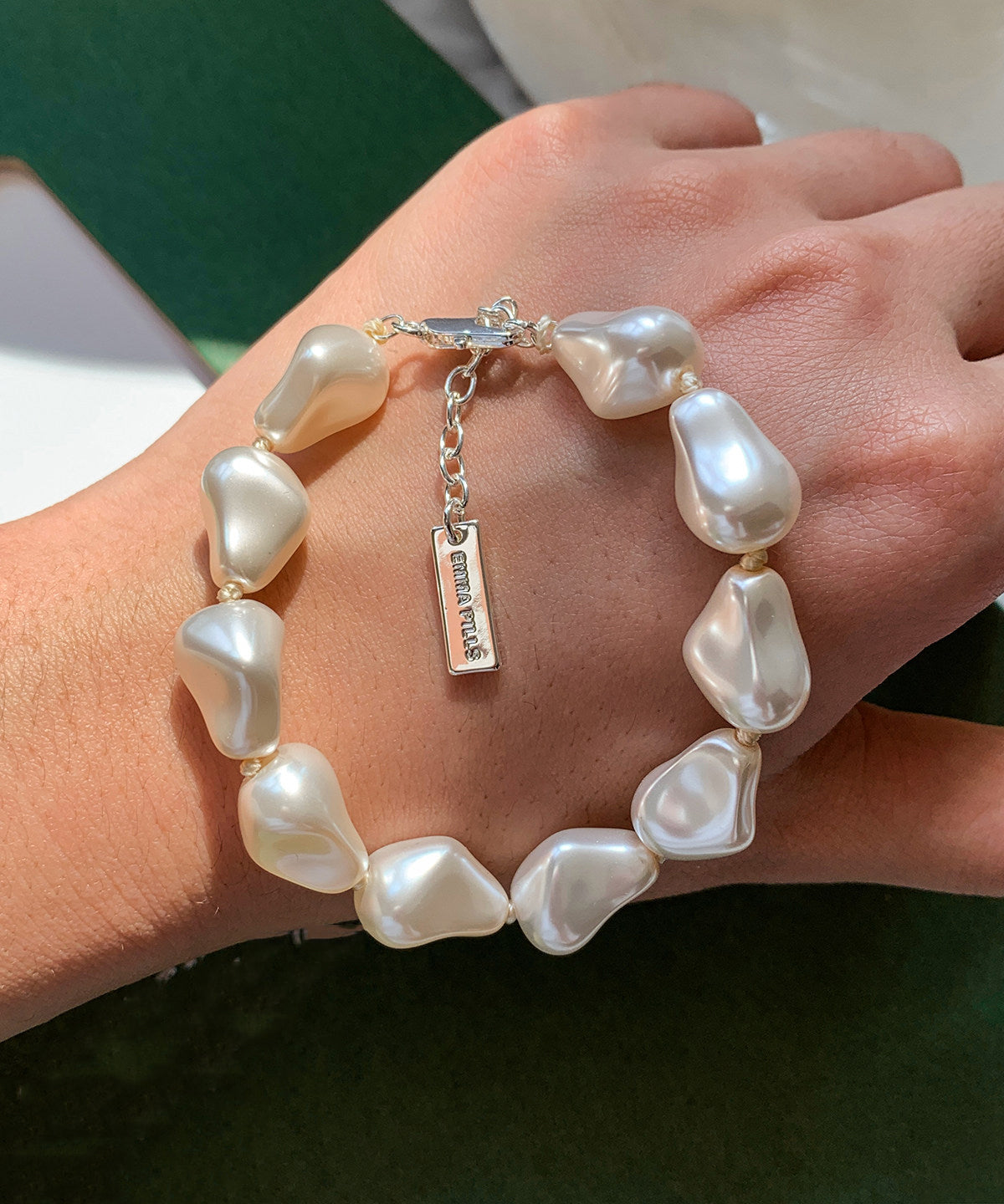Dames Armband Asymmetrisch Parelbedel 0