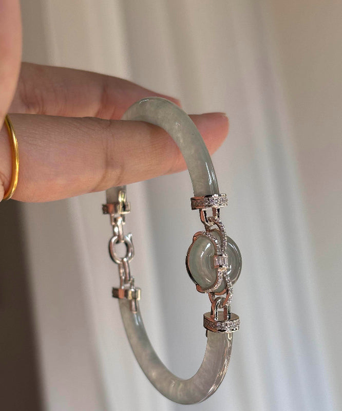 Dames Armband Met Jade Inlegstijl 4