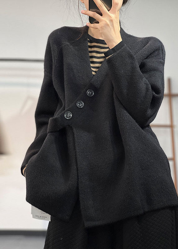 Dames Asymmetrische Trui van Dikke Kasjmier voor de Winter 2