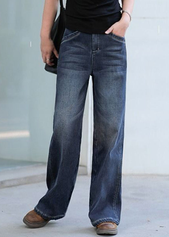 Dames Baggy Denim Broek Hoge Taille 1