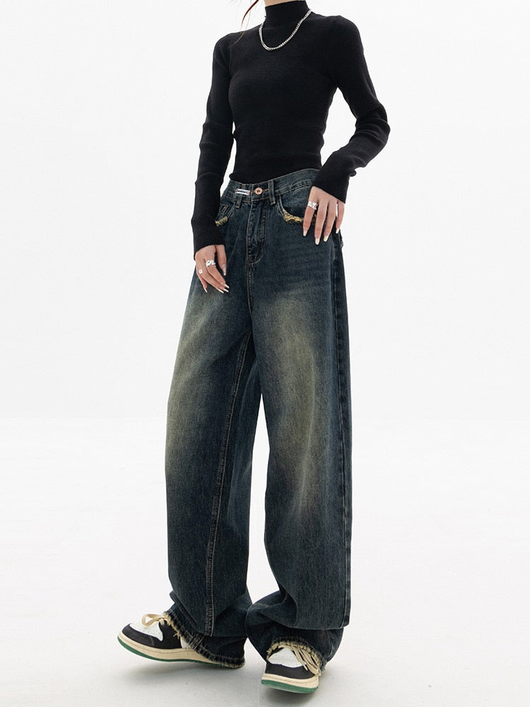 Dames Baggy Jeans Vintage Stijl 1