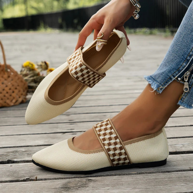 Dames Ballerina's Casual Stijl Met Spitse Neus 3