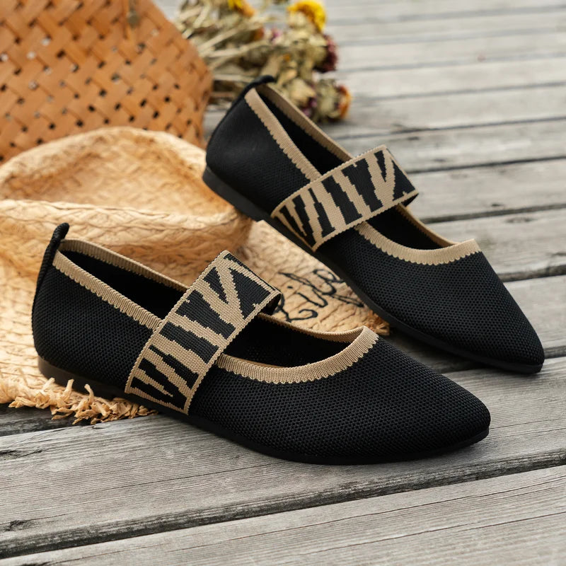Dames Ballerina's Casual Stijl Met Spitse Neus 5