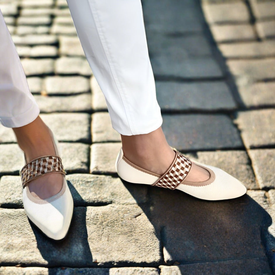 Dames Ballerina's Casual Stijl Met Spitse Neus 8