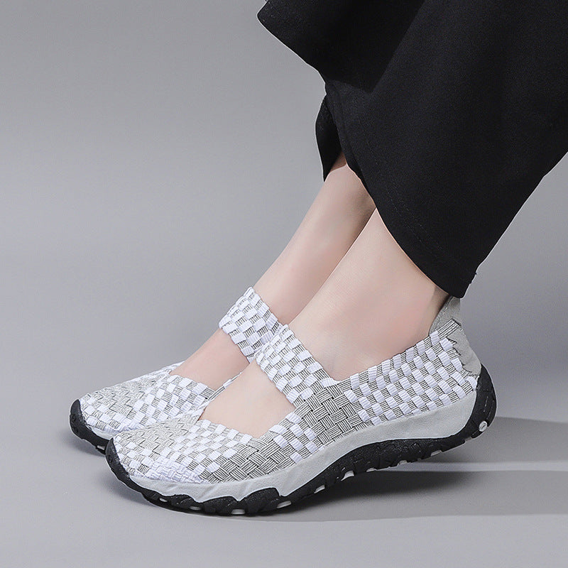 Dames Ballerina's met Elastische Bandjes 3