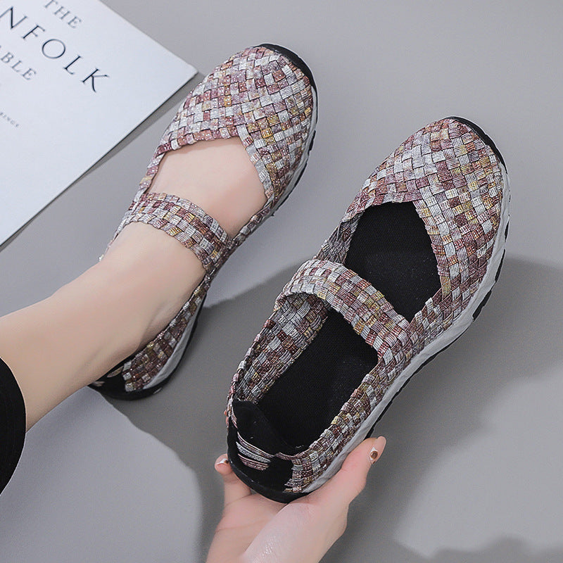 Dames Ballerina's met Elastische Bandjes 4