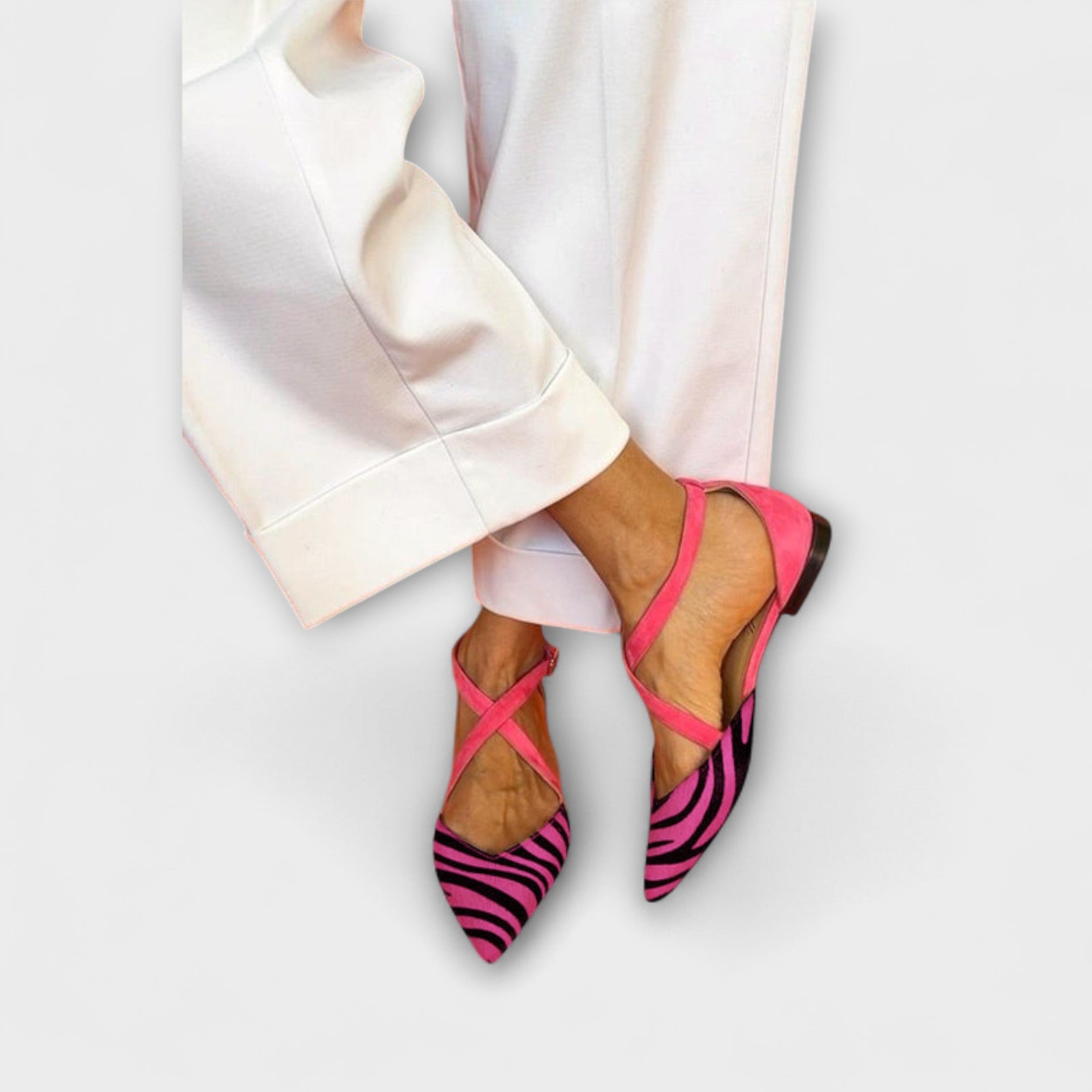Dames Ballerina's met Zebra Design 0