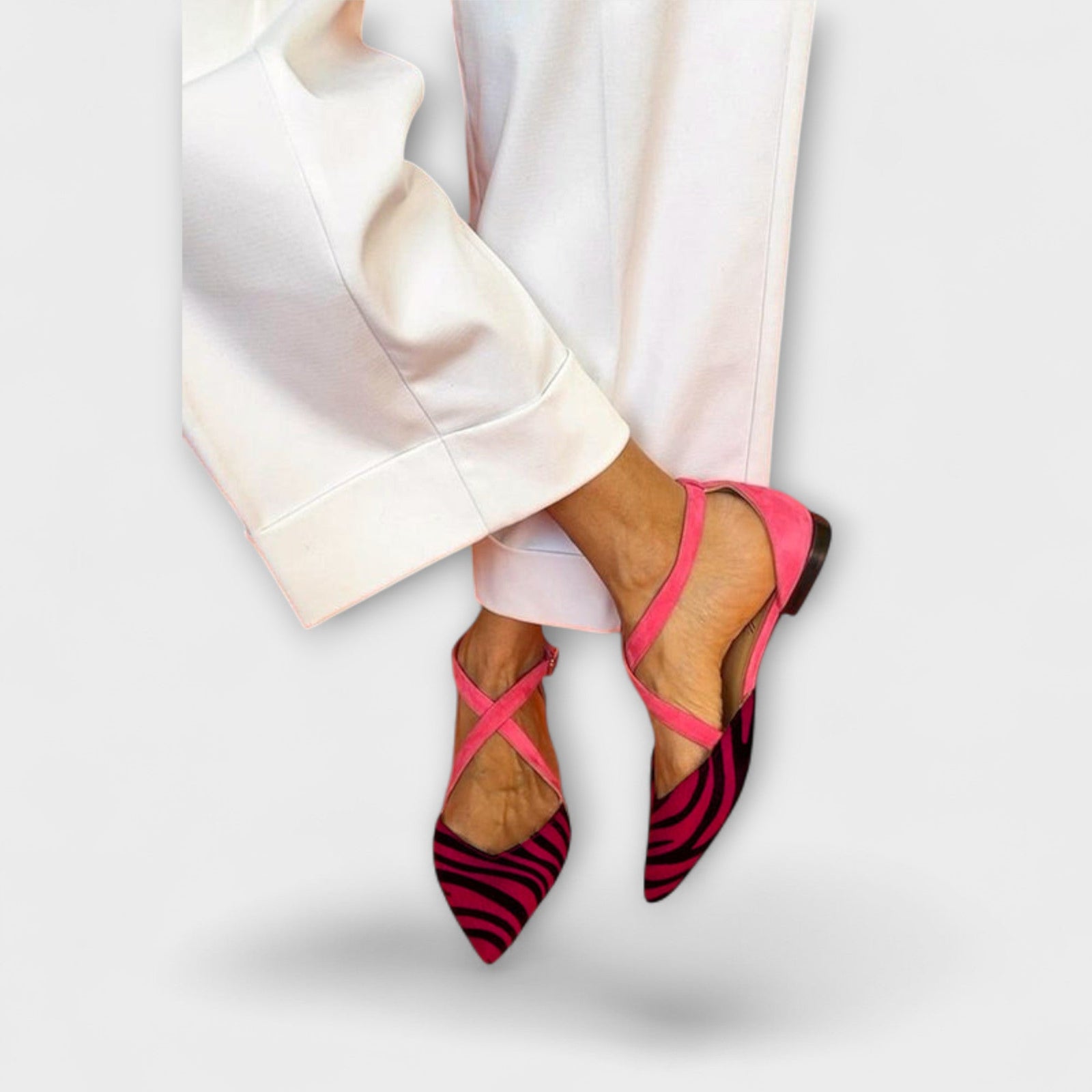 Dames Ballerina's met Zebra Design 3