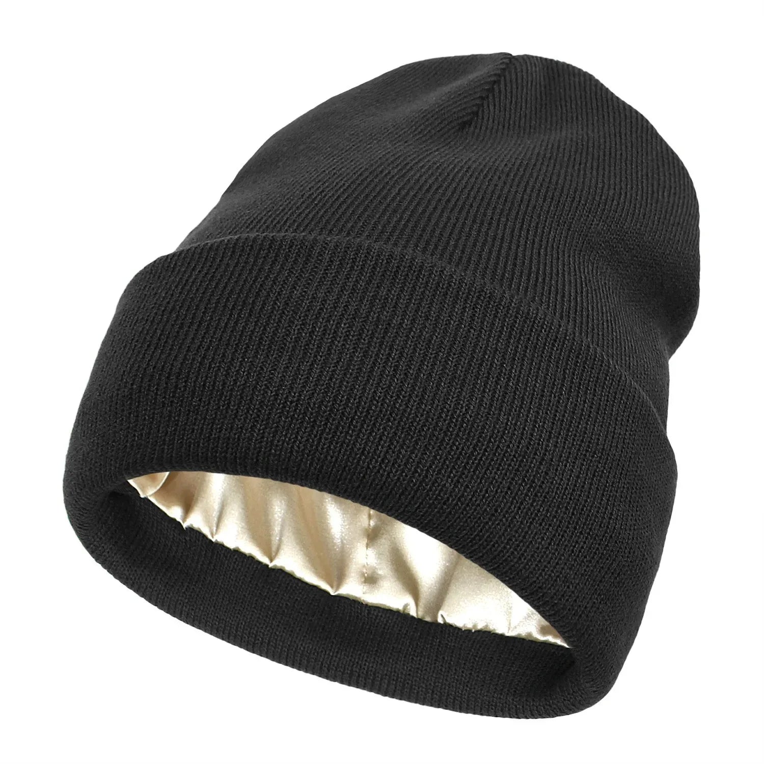 Dames Beanie Met Geribbelde Textuur 0