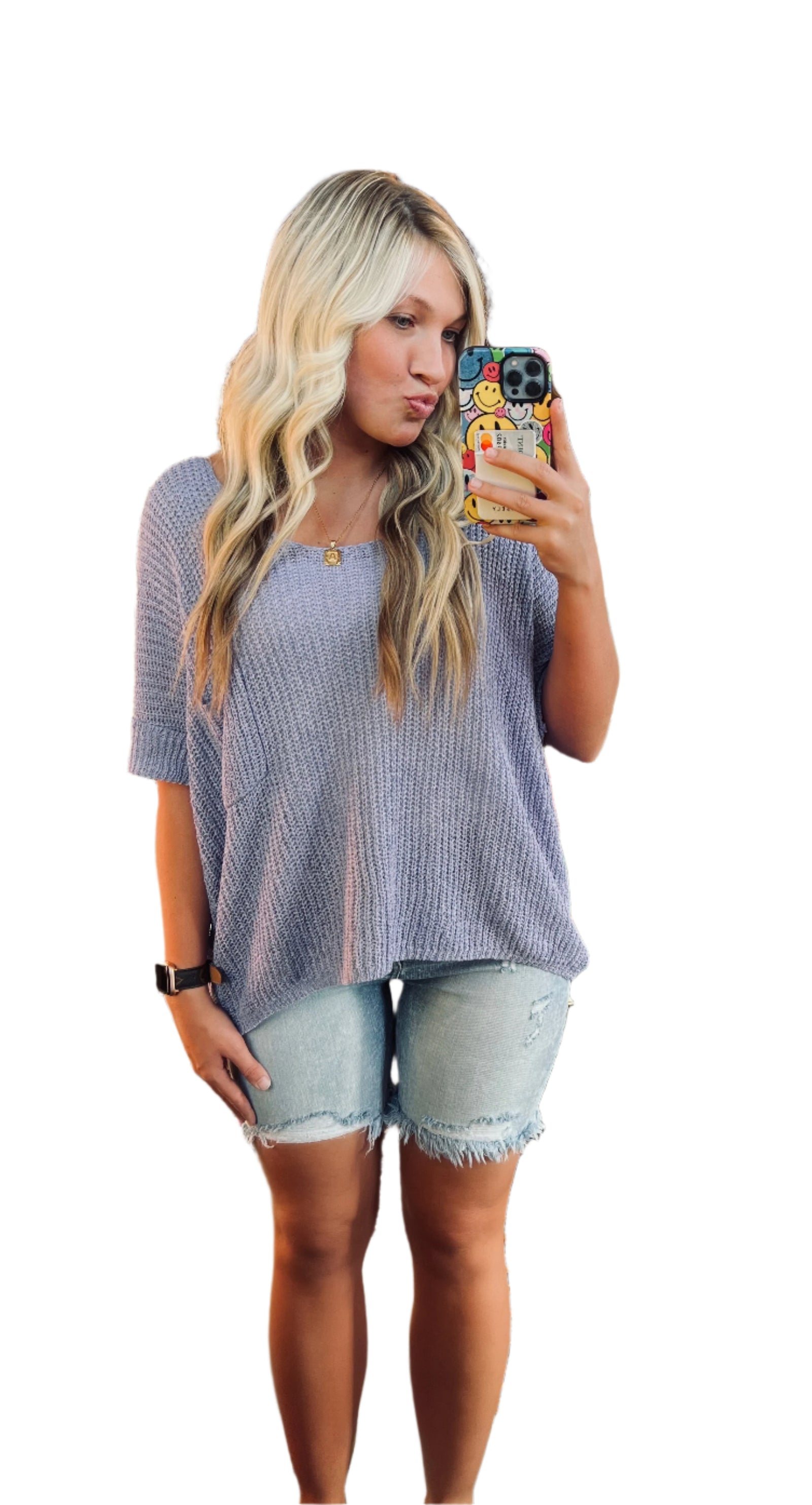 Dames Bermuda Shorts Ultra Hoge Taille Katoenmix Verweerd 0