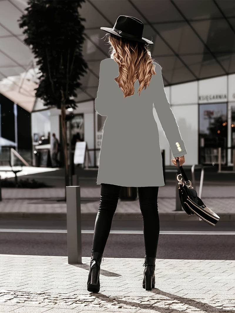 Dames Blazer Casual Professioneel Met Verfijnde Snit 5