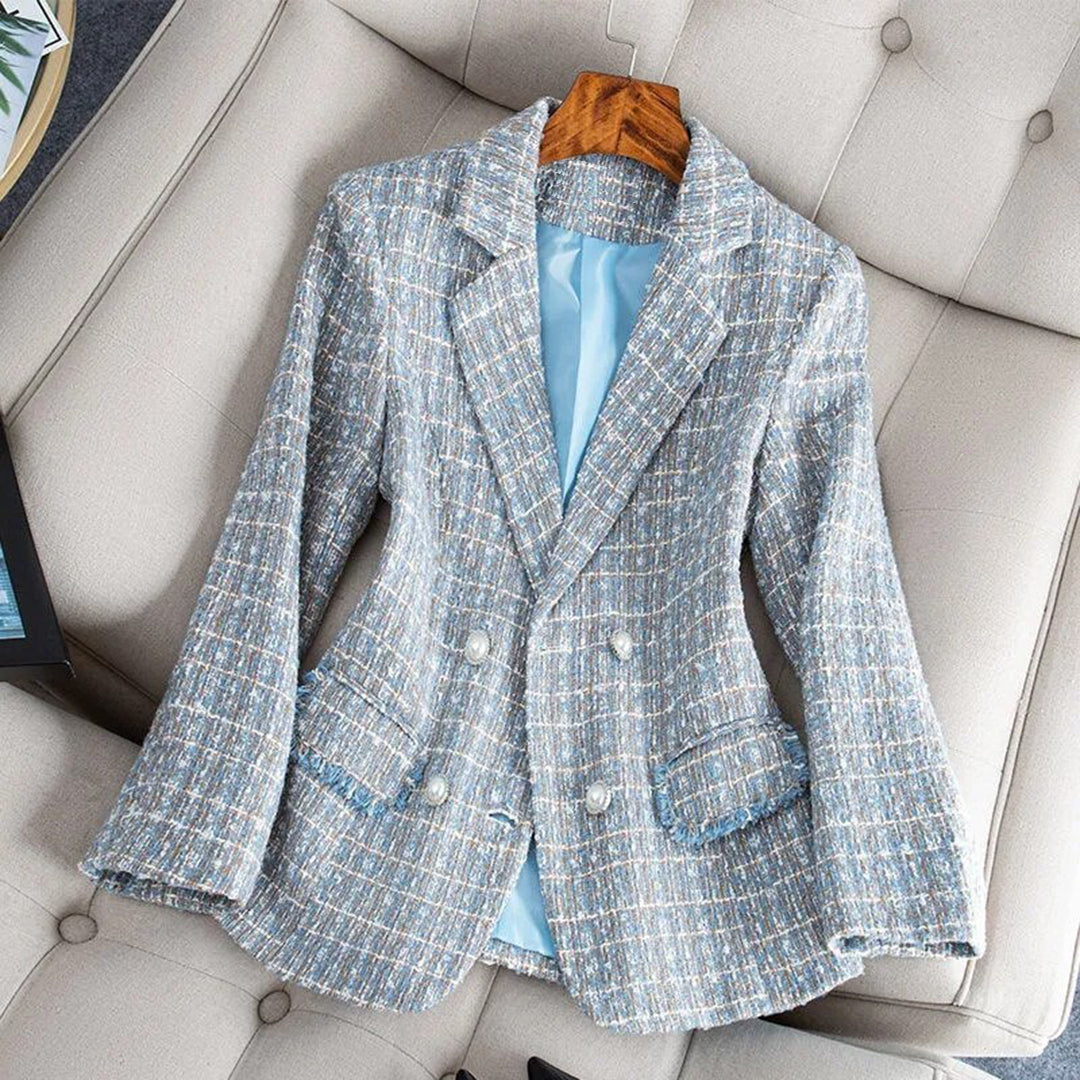 Dames Blazer Tweed Stijlvol 1