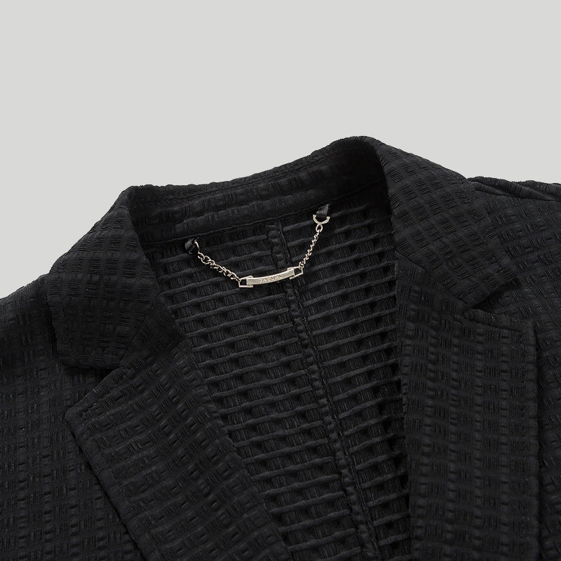 Dames Blazer Waffle Knit Luxe Viscose 3