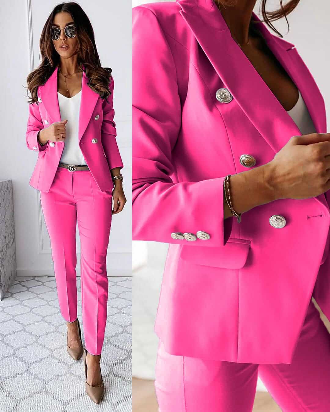 Dames Blazerset Met Bijpassende Rok Of Broek Tijdloos 2