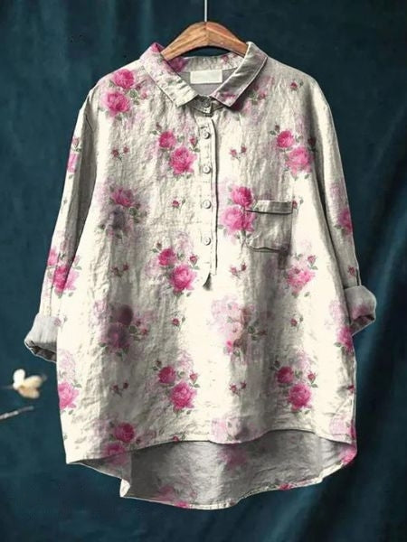 Dames Bloemenblouse Romantisch 11