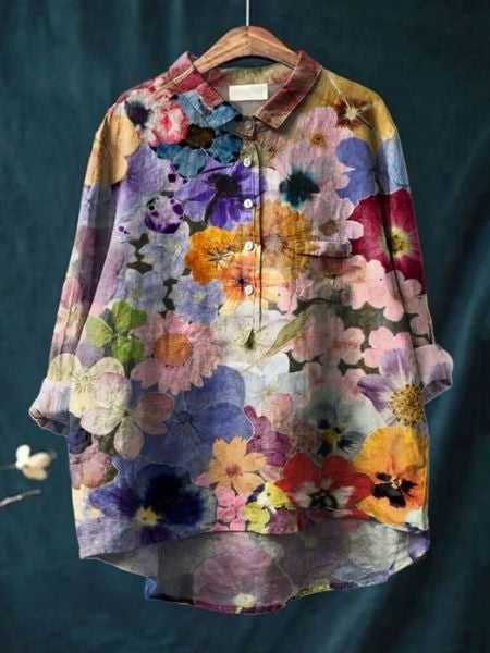 Dames Bloemenblouse Romantisch 8