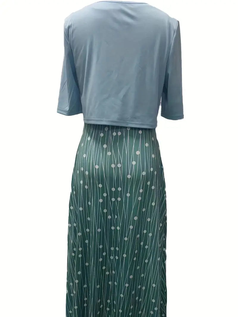 Dames Bloemenjurkset met Crop Top 3