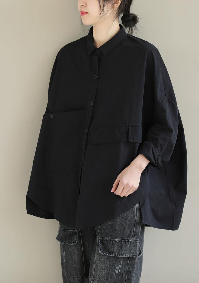 Dames Blouse Asymmetrisch met Revers 1