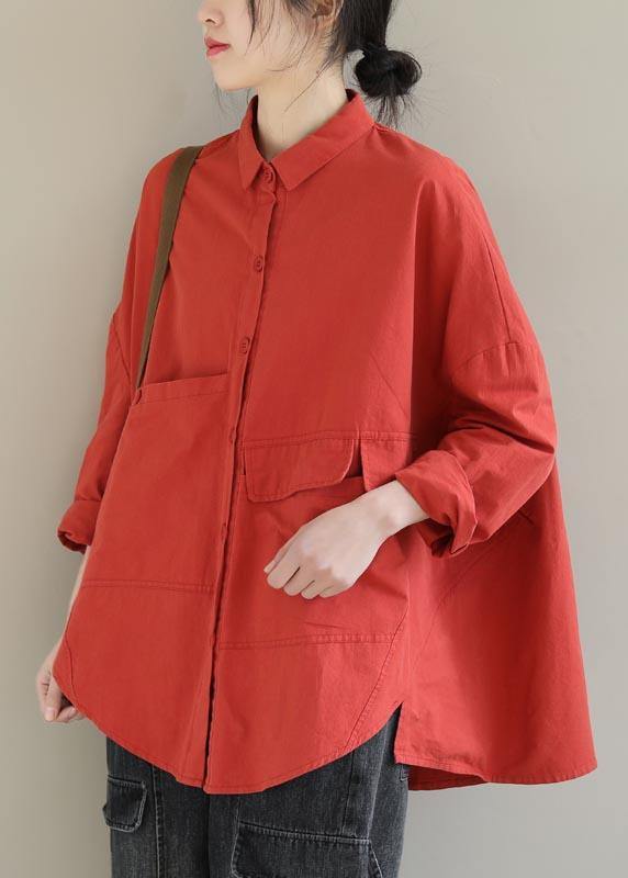 Dames Blouse Asymmetrisch met Revers 6