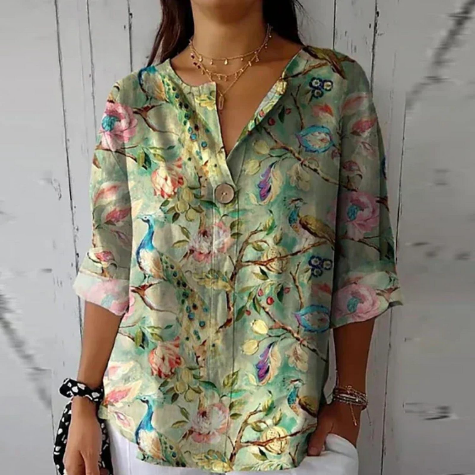 Dames Blouse Bloemenprint Casual Chic 6