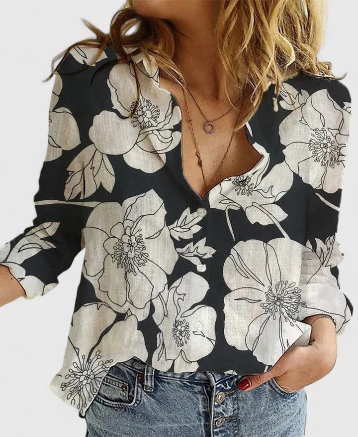 Dames Blouse Button-Down Stijl 1
