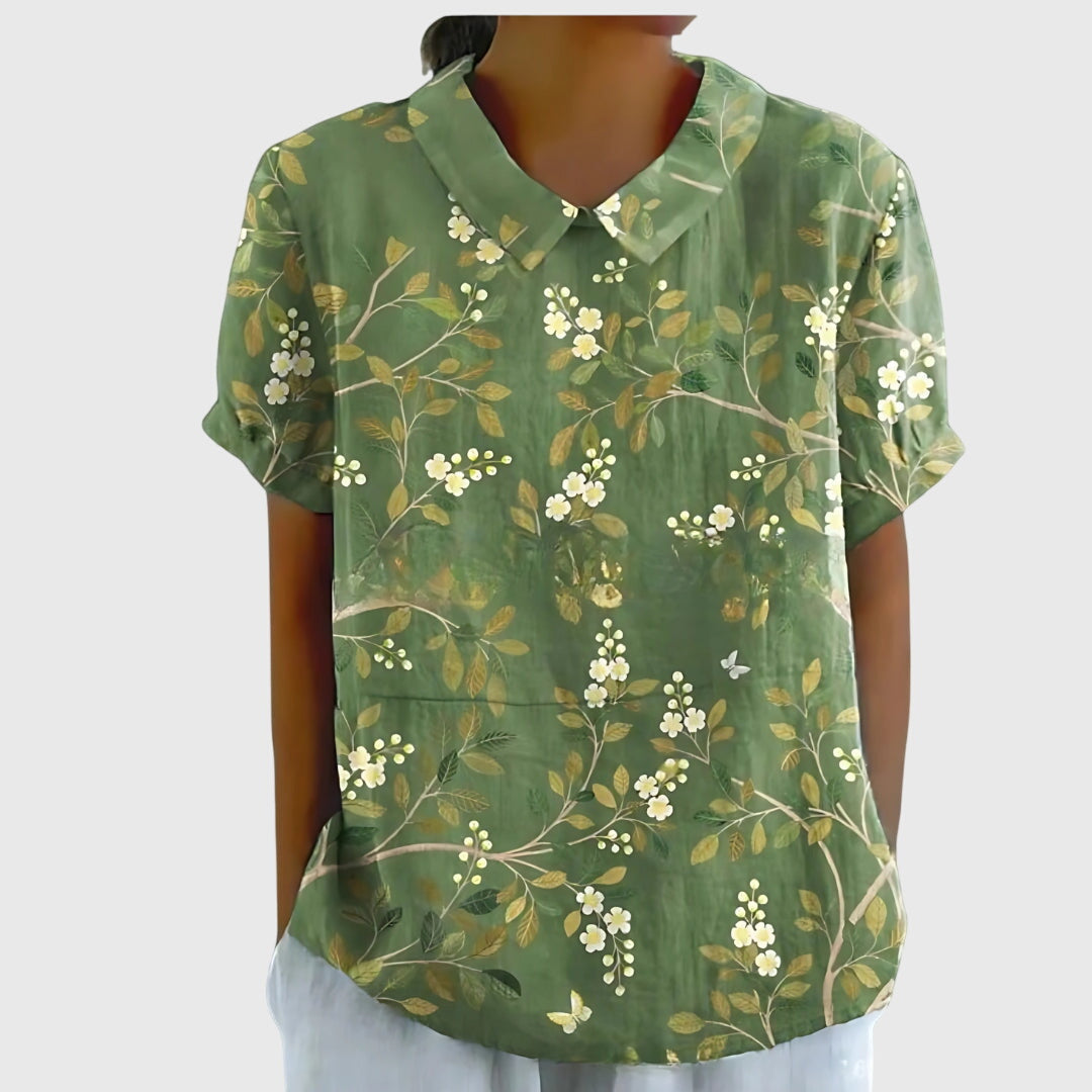 Dames Blouse Casual Met Bloemenprint 10