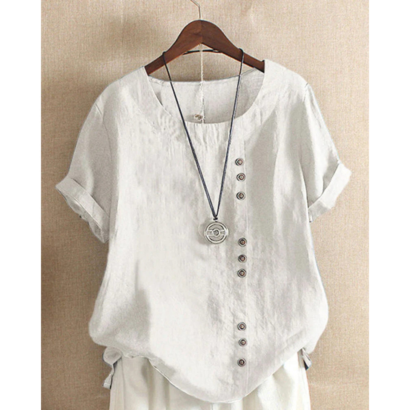 Dames Blouse Korte Mouwen Casual Trendy 1