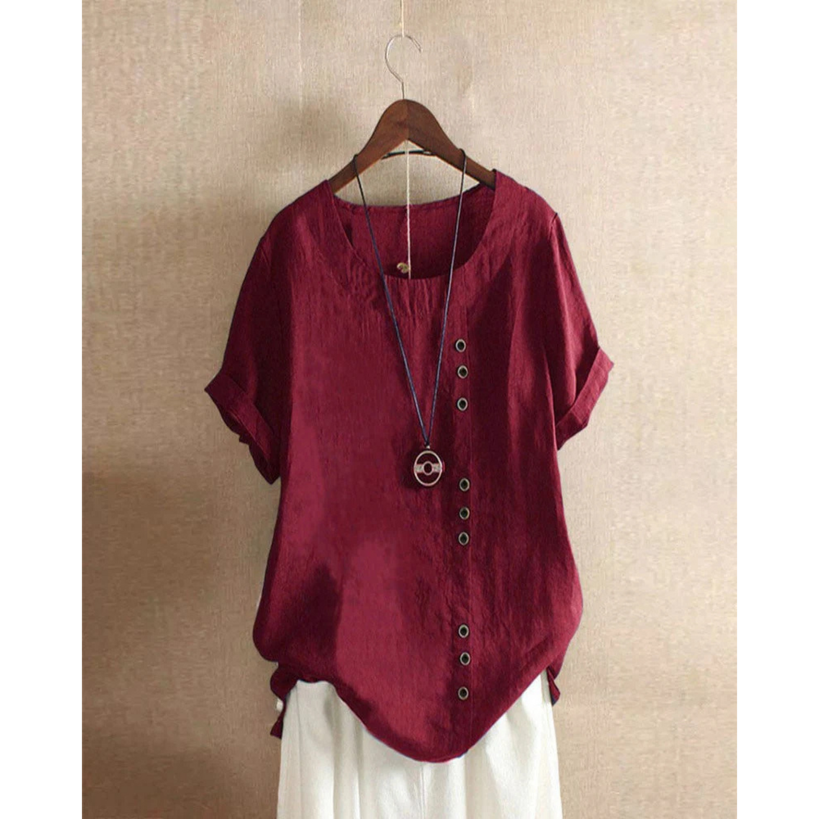 Dames Blouse Korte Mouwen Casual Trendy 7
