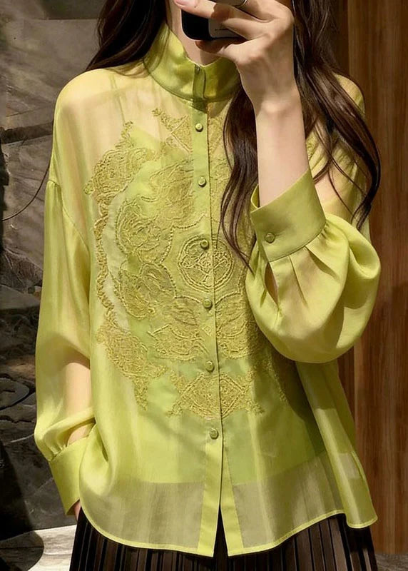 Dames Blouse Lange Mouwen Borduursel 4