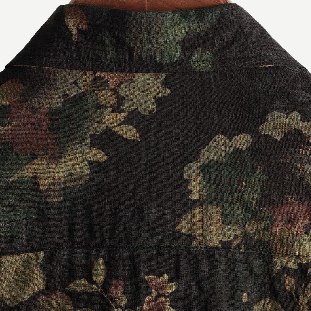 Dames Blouse Lichtgewicht Casual Vintage Bloemenpatroon 3